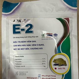 E2 đặc trị viêm gan, chướng hơi, mù mắt trên ếch