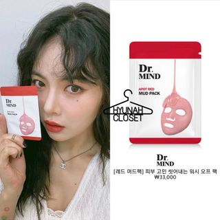 Mặt Nạ Bùn Đỏ DR MIND APOT RED MUD PACK Hàn Quốc
