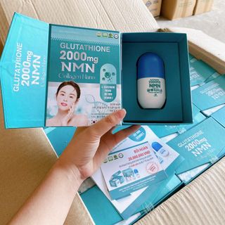 Viên Uống Glutathione 2000mg NMN Collagen Trắng Da Mờ Nám Hiệu Quả Chính Hãng