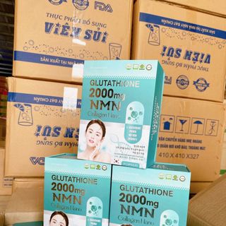 Viên Uống Glutathione 2000mg NMN Collagen Trắng Da Mờ Nám Hiệu Quả Chính Hãng