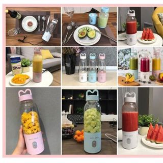 [CÓ SẴN- CHÍNH HÃNG LOẠI 1] Máy Xay Sinh Tố Đa Năng Cầm Tay Meet Juice - Xay cực nhanh 9s, cao cấp, an toàn