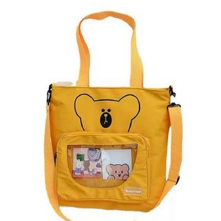 Túi tote thời trang đi học - Gấu Kiếng Hộp