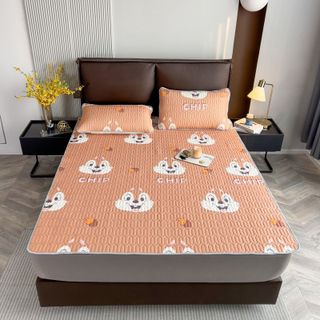 Chiếu Điều Hòa Cao Su Non TENCEL LATEX in hình 3D-5D Siêu Mát Tặng Kèm 2 Vỏ Gối - KiMi Decor