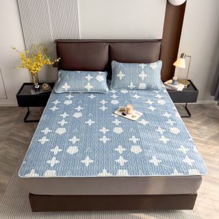 Chiếu Điều Hòa Cao Su Non TENCEL LATEX in hình 3D-5D Siêu Mát Tặng Kèm 2 Vỏ Gối - KiMi Decor