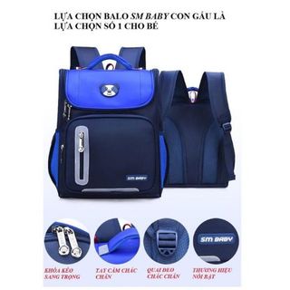 BALO GẤU CHỐNG GÙ, BALO SIÊU NHẸ CHỐNG NƯỚC CHO HỌC SINH TIỂU HỌC, TRUNG HỌC Size 36cm