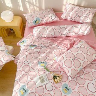 Bộ chăn ga cotton đũi chăn hè hàng nhập khẩu 4 món siêu đẹp mát lạnh - KiMi Decor