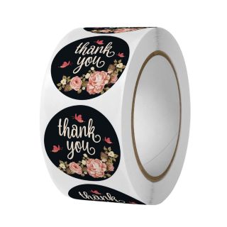 Cuộn sticker dan  thank you