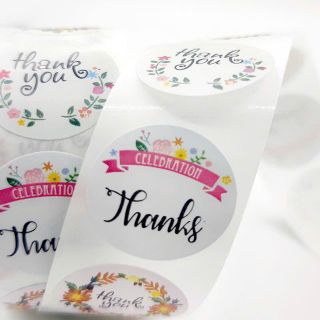 Cuộn sticker dan  thank you