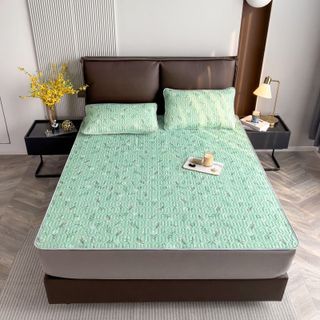 Chiếu điều hòa, chiếu cao su non Họa Tiết 3D Mát Lạnh Chuẩn Hàng Loại 1 Tặng Kèm 2 Vỏ Gối Nằm - KiMi Decor