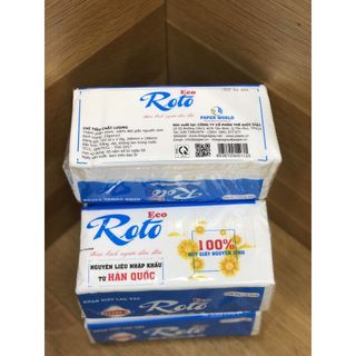 Khăn giấy rút lau tay đa năng Roto Eco gói 102 tờ x 2 lớp