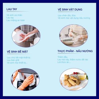 Khăn giấy rút lau tay đa năng Roto Eco gói 102 tờ x 2 lớp