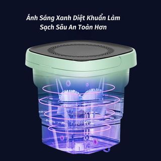 MÁY GIẶT MINI TỰ ĐỘNG KHỬ KHUẨN GẤP GỌN
