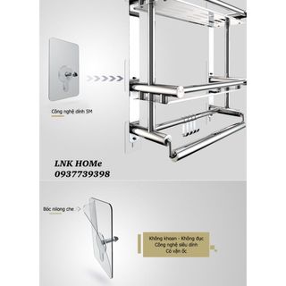Miếng Dán Ốc Vít Cường Lực Siêu Dính Giúp Gắn Kệ Không Cần Khoan Tường