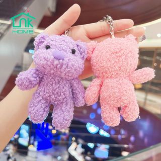 Móc khoá gấu nhồi bông cao cấp siêu dễ thương
