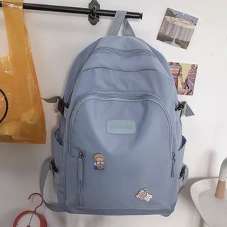 Balo đi học thời trang nam, nữ (Unisex) chống nước có ngăn đựng laptop ( balo khóa dọc)