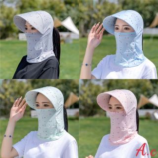 Mũ chống nắng kèm khẩu trang chống tia UV vải thun lạnh cao cấp, nón chống nắng (Sỉ Hót)