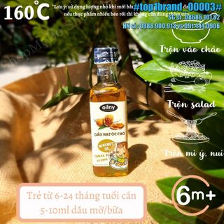 Dầu ăn dặm cho bé 6 tháng, dầu óc chó Đức Kunella