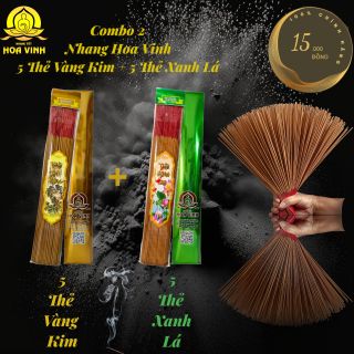 NHANG HOA VINH CHÍNH HÃNG - COMBO 5 VÀNG KIM + 5 XANH LÁ (4 TẤC) - 150K giá sỉ