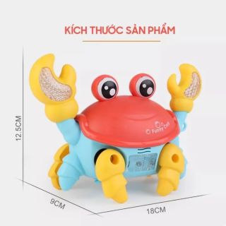 Đồ chơi trẻ em con cua chạy pin phát nhạc và có đèn led lấp lánh