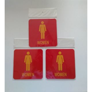 Biển Báo bảng Chỉ Dẫn Toilet Nam Nữ , WC Nữ Nam (13cm x 13cm)