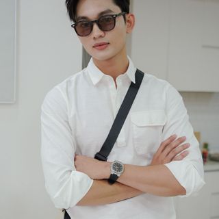 ÁO SƠ MI TAY DÀI KÈM AKUBA 01M0340