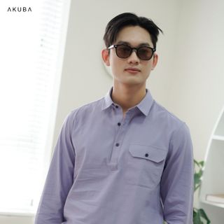ÁO SƠ MI TAY DÀI KÈM AKUBA 01M0340