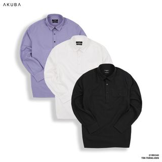 ÁO SƠ MI TAY DÀI KÈM AKUBA 01M0340