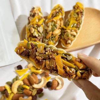 Bánh thuyền hạt và trái cây chuẩn ăn kiêng, ăn vặt healthy, giảm cân, tốt mẹ bầu