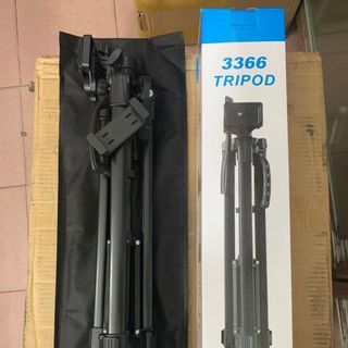 Chân Máy Ảnh Tripod 3366 Hợp Kim Cao Cấp Tặng Đầu Kẹp Điện Thoại