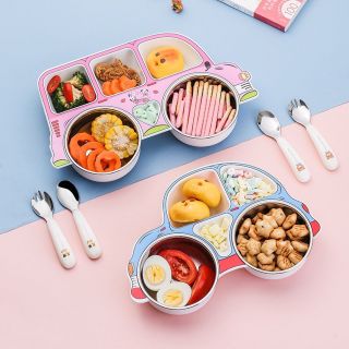 KHAY ĐỰNG ĐỒ ĂN CHO BÉ HÌNH PHƯƠNG TIỆN NGỘ NGHĨNH