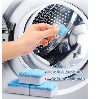 Viên sủi tẩy lồng máy giặt (Hộp 12 viên) - Viên tẩy lồng giặt giá sỉ