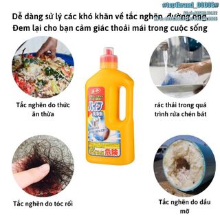 Chai chất tẩy rửa đường ống Kaneyo Nhật Bản 800g