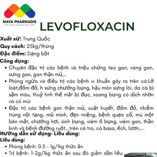 Levofloxacin nguyên liệu sản xuất t h u ốc thú y, thuỷ sản giá sỉ