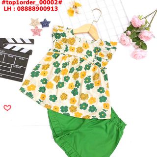 BỘ THÔ HOA BG-MÀU SẮC NÉT, SIZE 3-9 giá sỉ