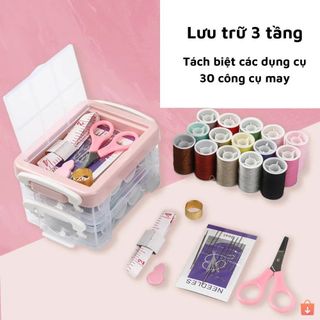 Hộp Kim Chỉ Đa Năng 2 Tầng