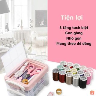 Hộp Kim Chỉ Đa Năng 2 Tầng