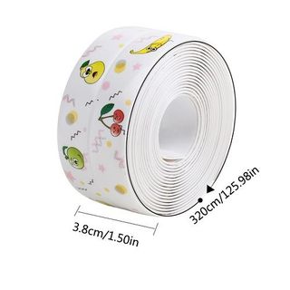 Cuộn Băng Dính Dán Viền Bồn Rửa Chén, Cạnh Góc Bếp, Lavabo, Kẽ Tường Chống Thấm Nước Mẫu Hoa Văn Khổ 3.5Cm giá sỉ