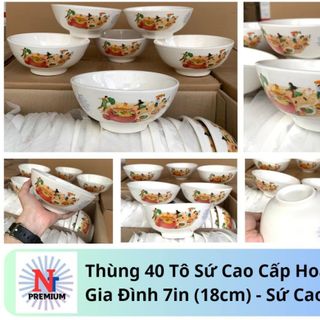 Thùng 40 Tô Sứ với chất liệu sứ cao cấp