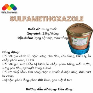 Sulfamethoxazone nguyên liệu sản xuất t h u ố c thuỷ sản giá sỉ
