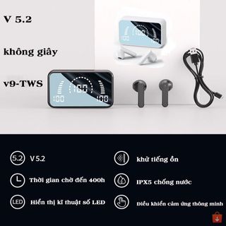 Tai Nghe Bluetooth S20 Vân Tay - Sạc Dự Phòng