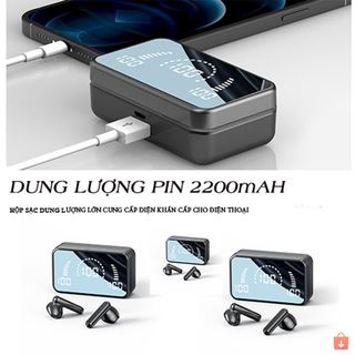 Tai Nghe Bluetooth S20 Vân Tay - Sạc Dự Phòng