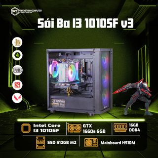 PC Gaming Sói Ba I3 10105F v3