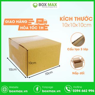 Hộp carton size 10x10x10