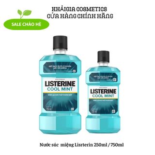 Nước súc miệng diệt khuẩn giữ hơi thở thơm mát Listerine Cool Mint 250ml / 750ml giá sỉ