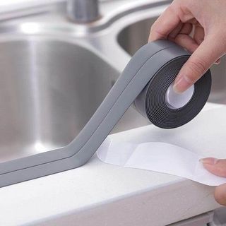 Cuộn Băng Dính Dán Viền Bồn Rửa Chén, Cạnh Góc Bếp, Lavabo, Kẽ Tường Chống Thấm Nước Mẫu Trơn Khổ 3.5Cm giá sỉ