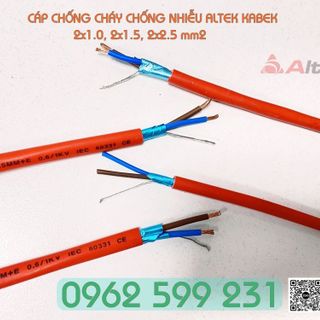 Cáp chống cháy Altek kabel chống nhiễu AL+E 2x1.0