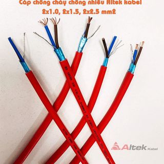 Cáp chống cháy Altek kabel chống nhiễu AL+E 2x1.0