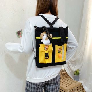 Túi tote thời trang đi học sinh viên học sinh - HỘP GÀI PHỐI