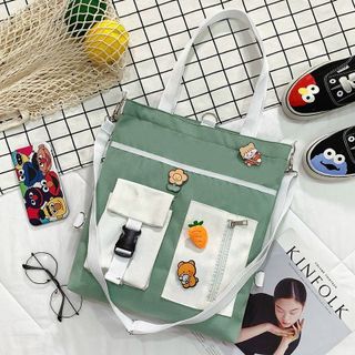 Túi tote thời trang đi học sinh viên học sinh - HỘP GÀI PHỐI