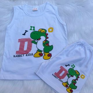 (CHO BÉ 8-12KG) Đồ bộ SÁT NÁCH cho bé trai bé gái Sasa123kids 100% cotton trắng - mềm mịn mát từ 48kg đến 55kg